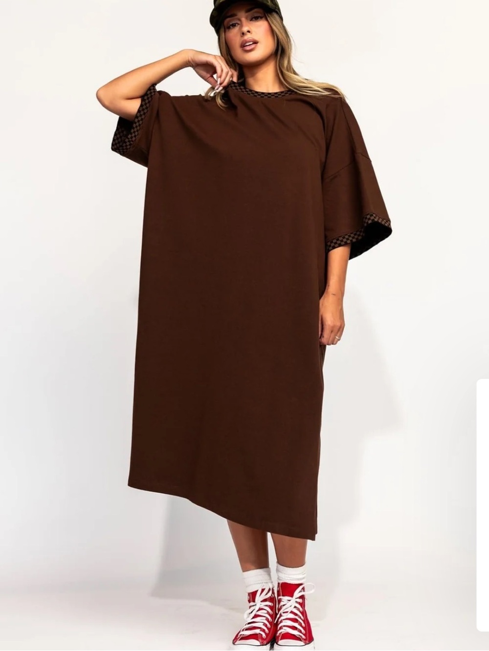 DRESSED IN LALA Brown Frankie Dress in Mocha